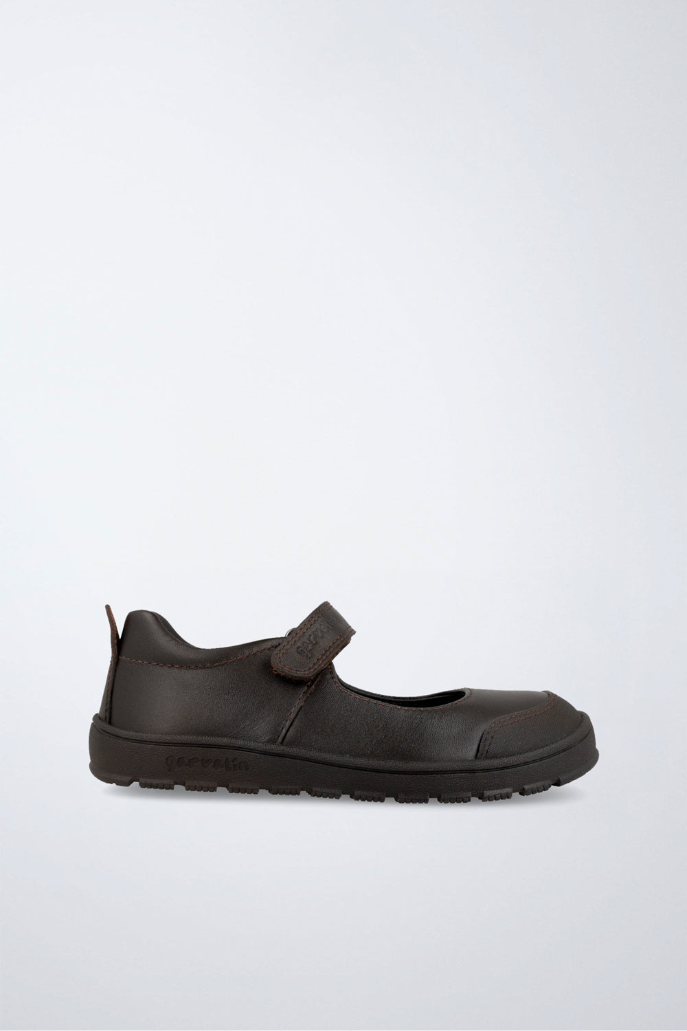 Barefoot Garvalín mary jane in brown with an adjustable fastening and flexibility for the foot's natural movement.
