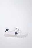 Zapato barefoot en blanco y azul marino