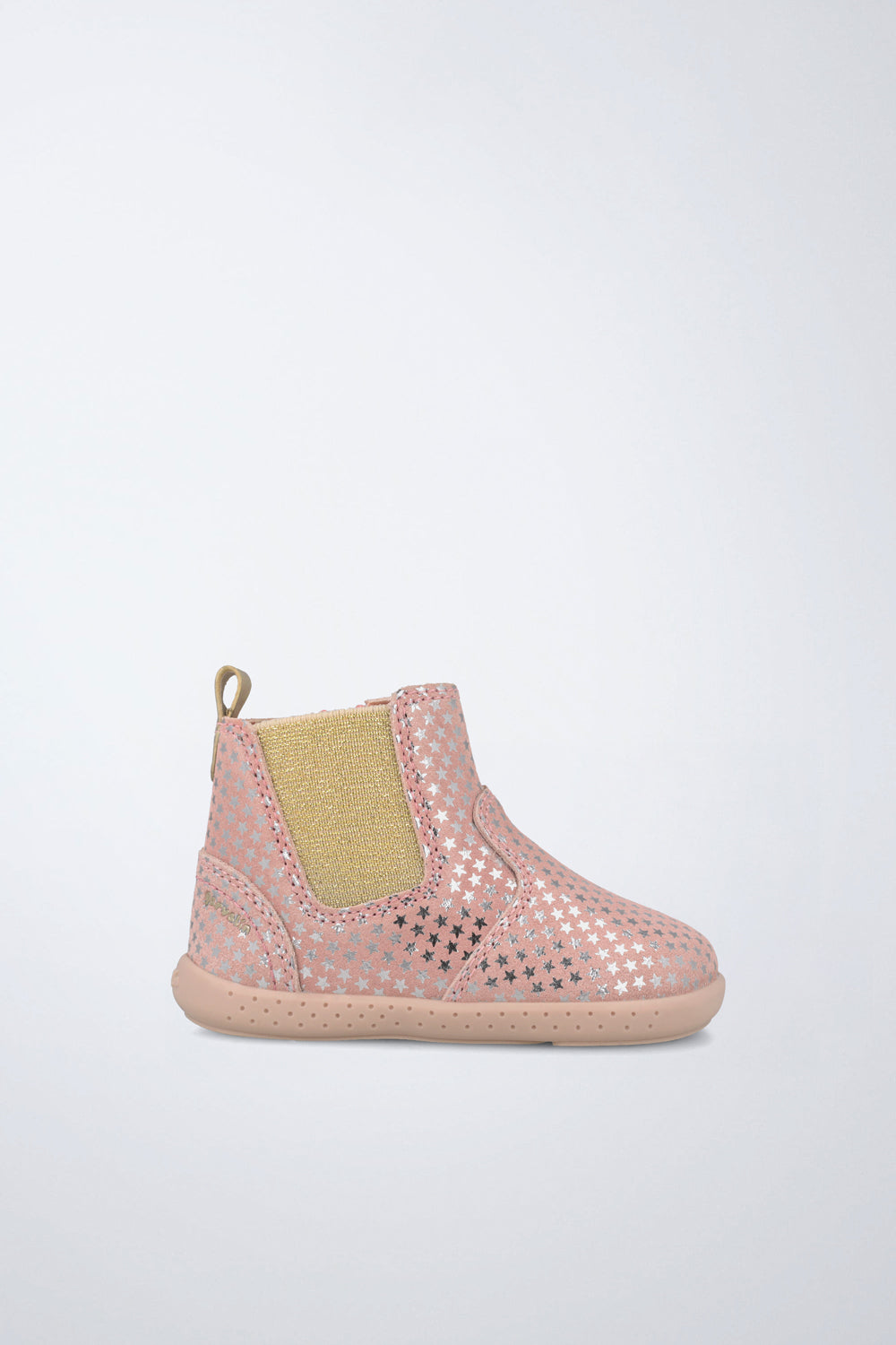 Barefoot Garvalín shoe in pale pink with a zip and flexibility for the foot's natural movement.