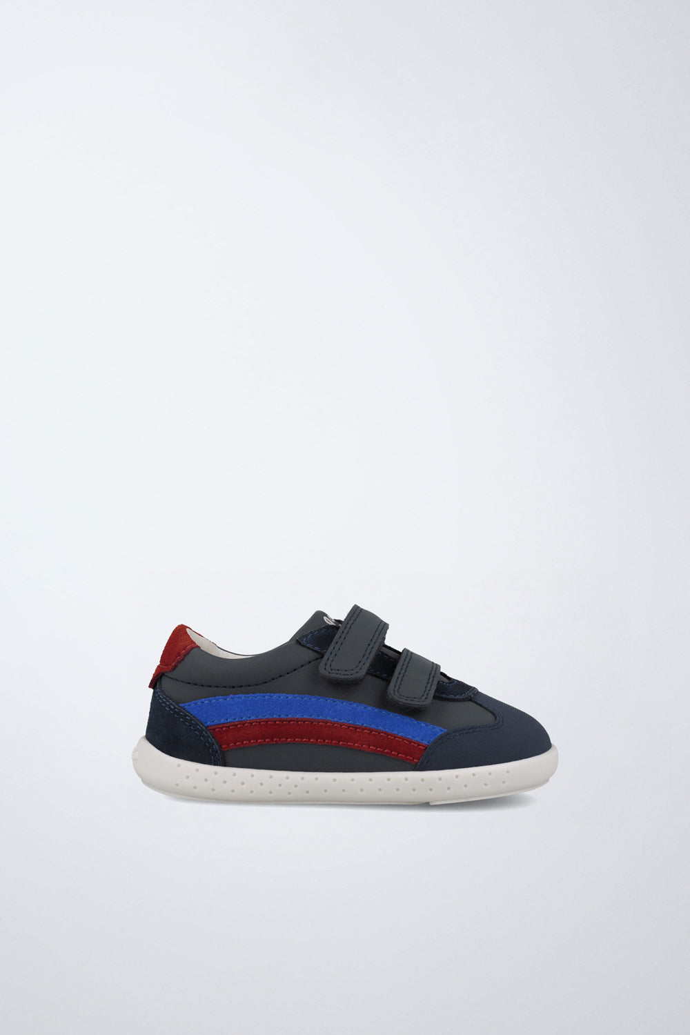 Zapatilla barefoot de piel ligera en azul