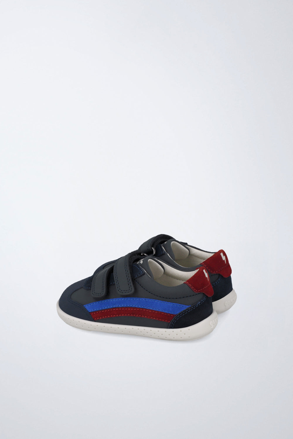 Zapatilla barefoot de piel ligera en azul