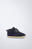 Barefoot boots in navy and cream