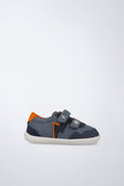 Barefoot sneakers flexible leather in blue