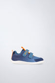 Zapatilla barefoot de textil antideslizante en azul