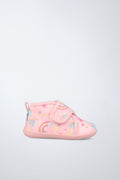 Barefoot Garvalín kids' shoe in pink with an adjustable fastening and stability.