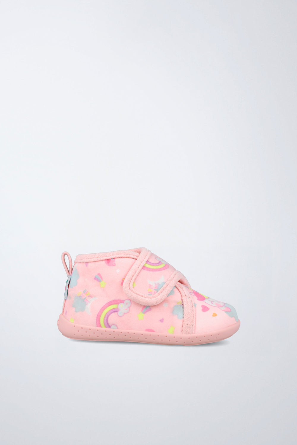 Barefoot Garvalín kids' shoe in pink with an adjustable fastening and stability.