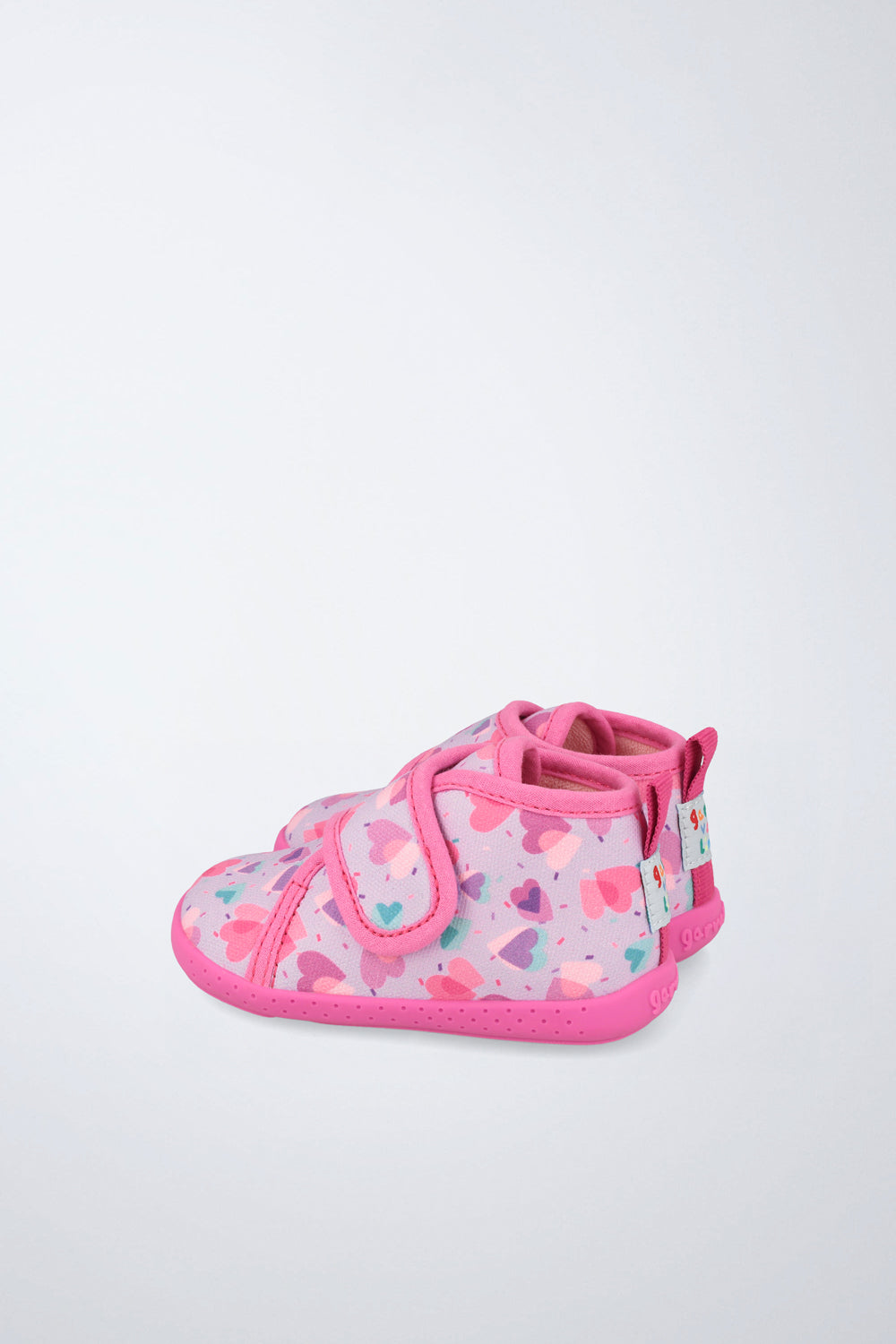 Barefoot Garvalín kids' shoe in lilac with an adjustable fastening and healthy foot development.