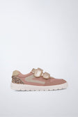 Barefoot sneakers flexible leather in pink