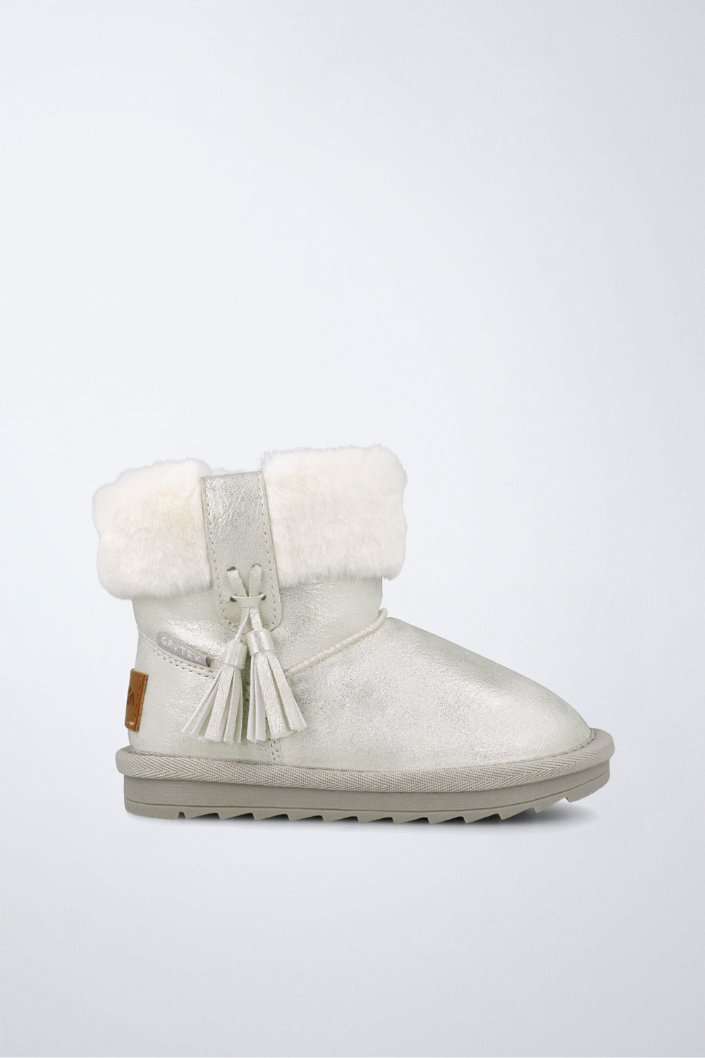 Barefoot Garvalín shoe in beige with a zip and natural foot development.