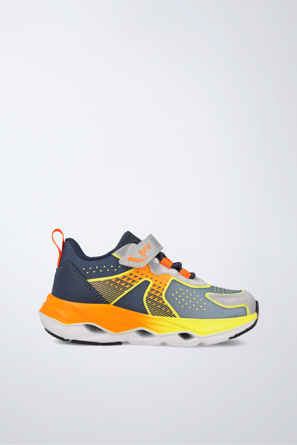 Barefoot Garvalín shoe in blue with laces and an adjustable fastening and stability and flexibility.
