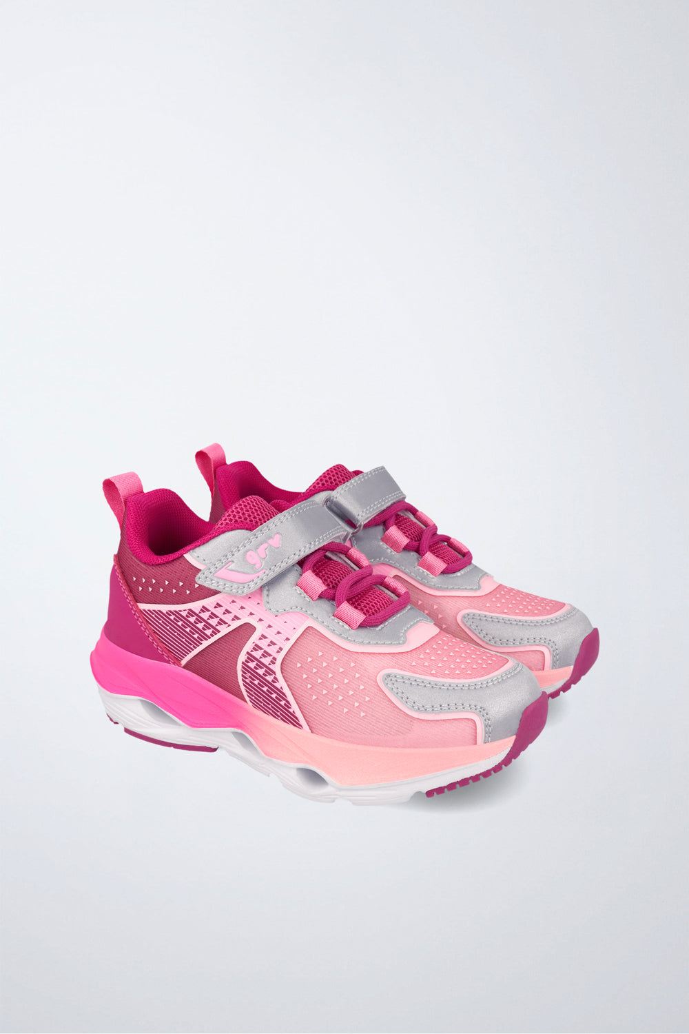 Barefoot Garvalín shoe in fuchsia with laces and an adjustable fastening and stability and flexibility.