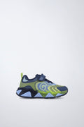 Barefoot Garvalín shoes in blue with laces and an adjustable fastening and stability.