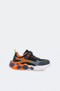Running removable insole light-up sneakers in blue