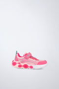 Barefoot Garvalín shoes in fuchsia with laces and an adjustable fastening and a flexible sole.
