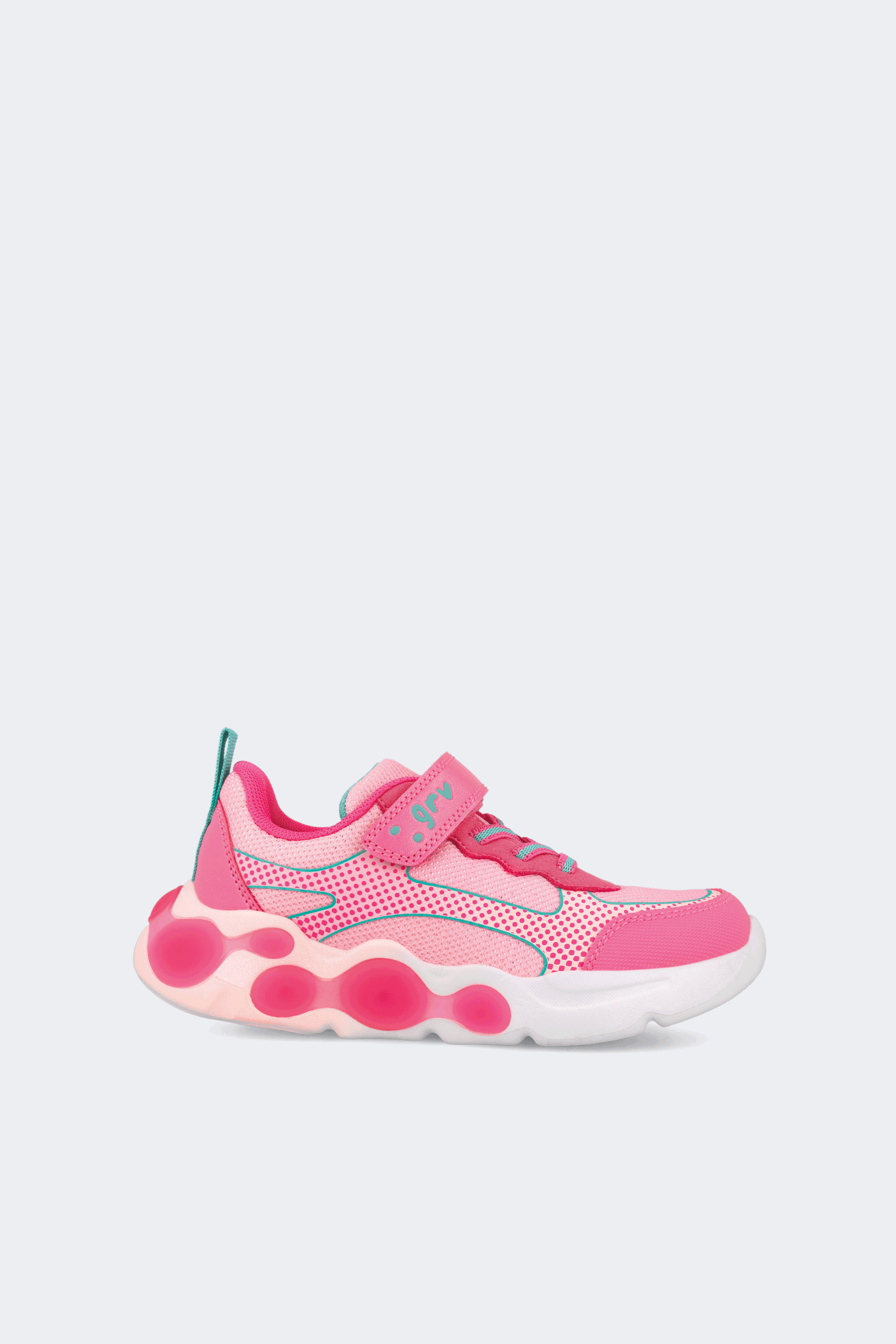 Running light-up sneakers in fuchsia