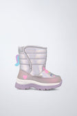 Boots flexible textile in lilac