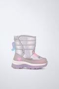 Barefoot Garvalín shoe in lilac with an adjustable fastening and a flexible sole.