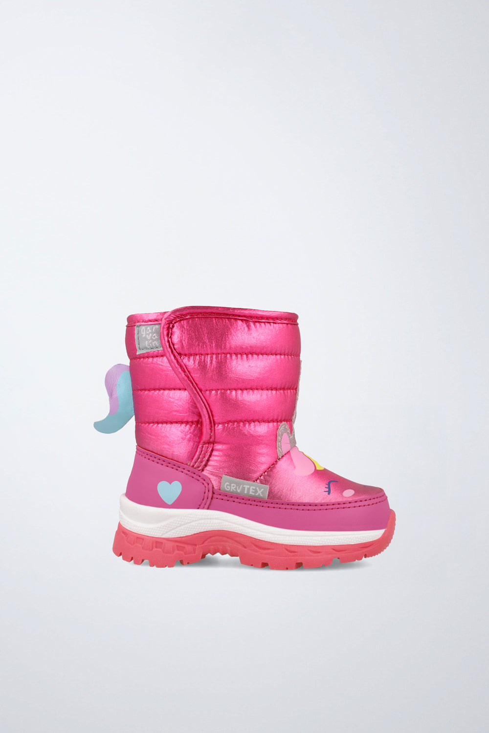 Barefoot Garvalín shoe in pink with an adjustable fastening and a flexible sole.