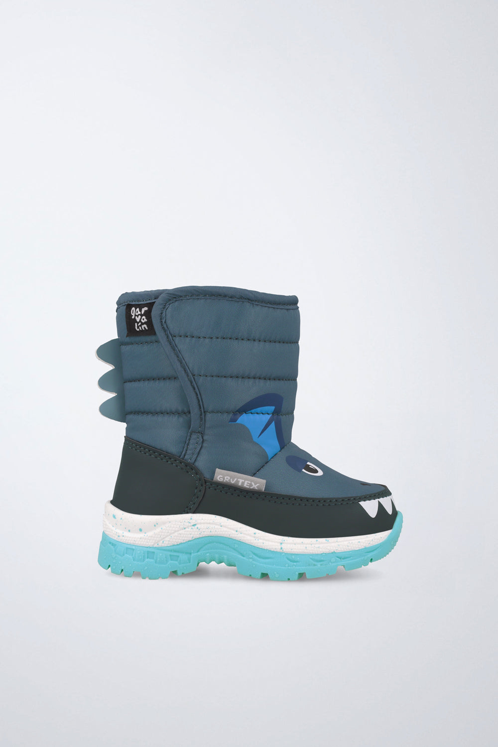 Barefoot Garvalín shoe in navy with an adjustable fastening and a flexible sole.