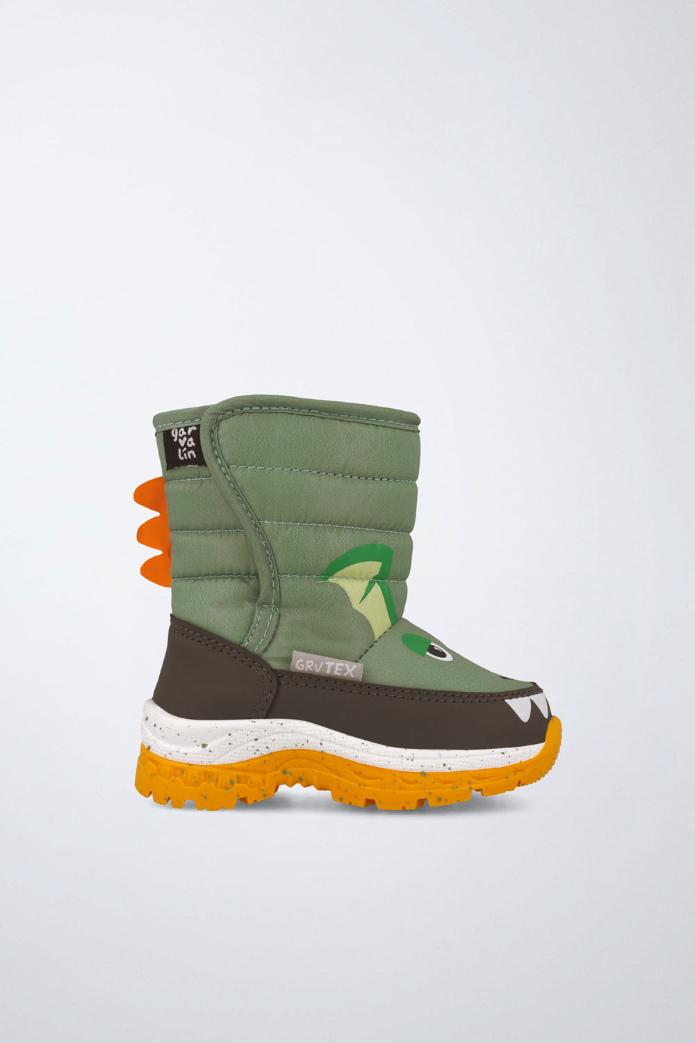 Barefoot Garvalín shoe in green with an adjustable fastening and healthy foot development.