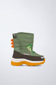 Boots flexible textile in green