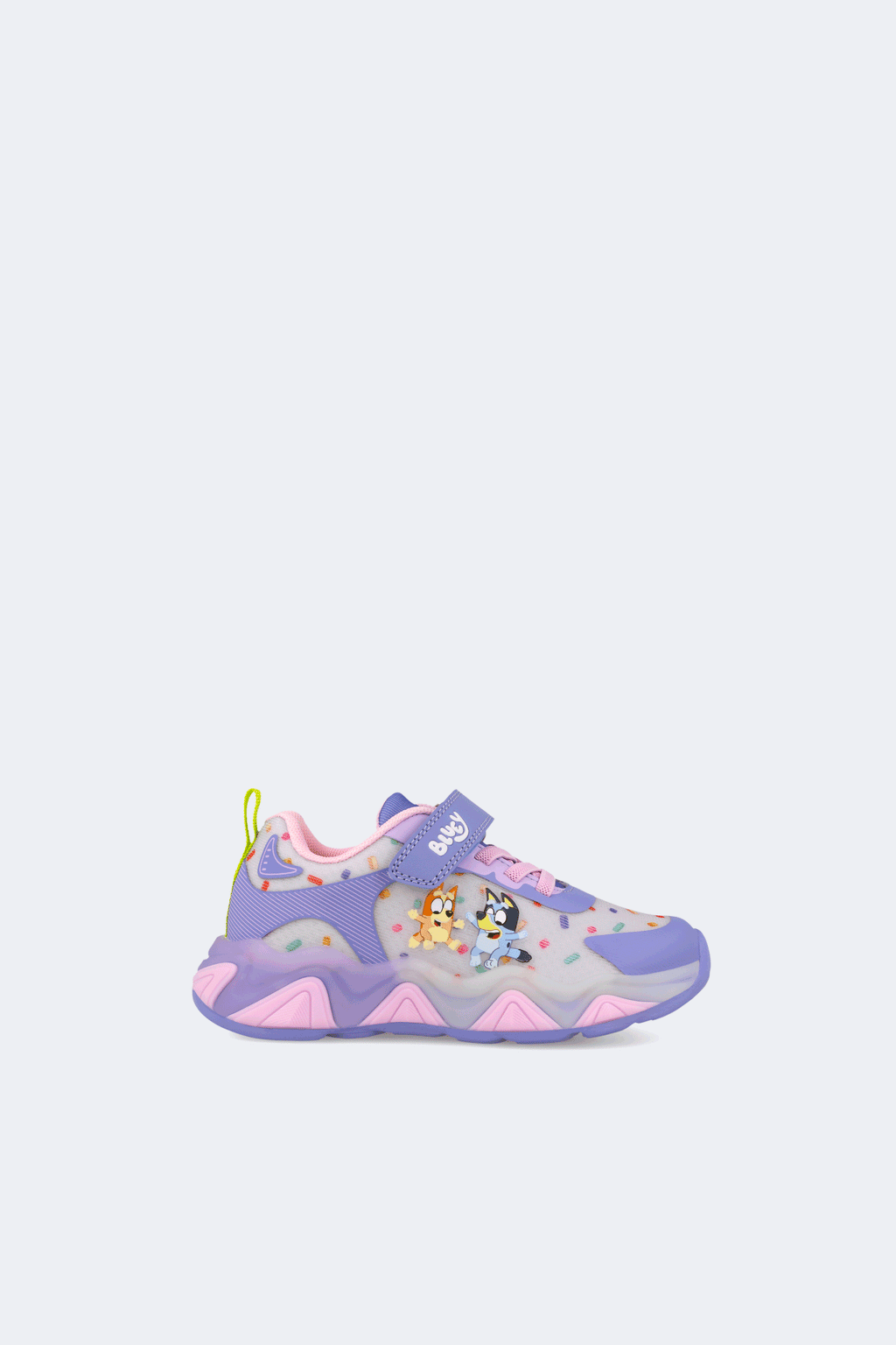Bluey light-up sneakers in lilac