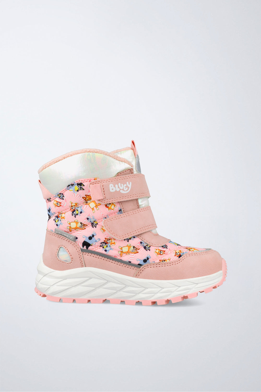 Zapato infantil Garvalín respetuoso en rosa con cierre de contacto y desarrollo saludable del pie.