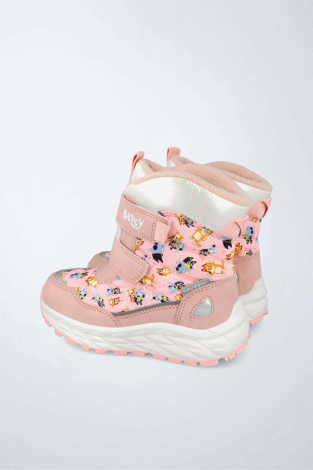 Zapato infantil Garvalín respetuoso en rosa con cierre de contacto y desarrollo saludable del pie.