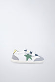 Zapatilla barefoot en blanco y gris