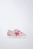 Zapatilla barefoot en rosa pálido y fucsia