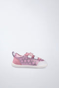 Zapatos infantiles Garvalín barefoot en rosa con cierre de contacto y desarrollo natural del pie.