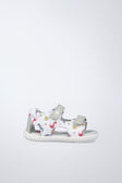 Sandalia barefoot de piel resistente en blanco