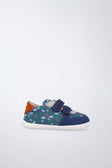 Zapatilla barefoot de textil flexible en azul oscuro