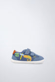 Zapatilla barefoot de textil antideslizante en azul oscuro