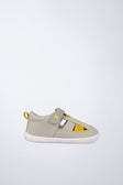 Sandalia barefoot de textil ligera en beige