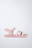 Sandalia Gala barefoot de piel flexible en rosa