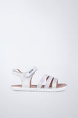 Sandalia Gala barefoot de piel flexible en blanco