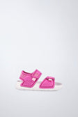 Sandalia Ducky ligera en fucsia y blanco