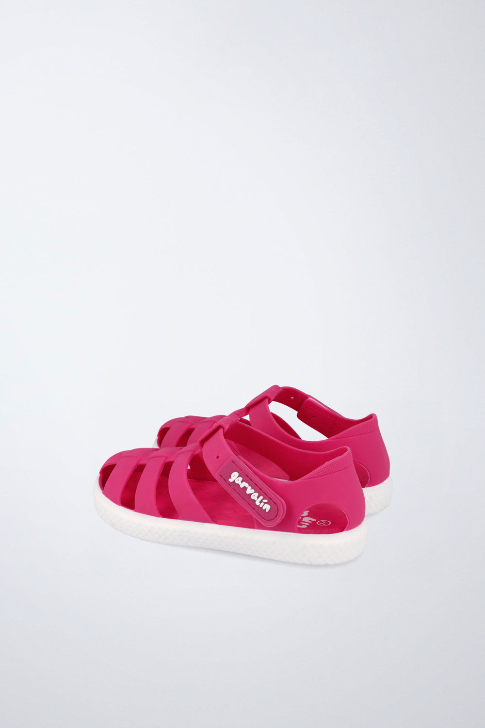 Cangrejera Garvalín respetuosa en fucsia con cierre de contacto y diseño ergonómico.