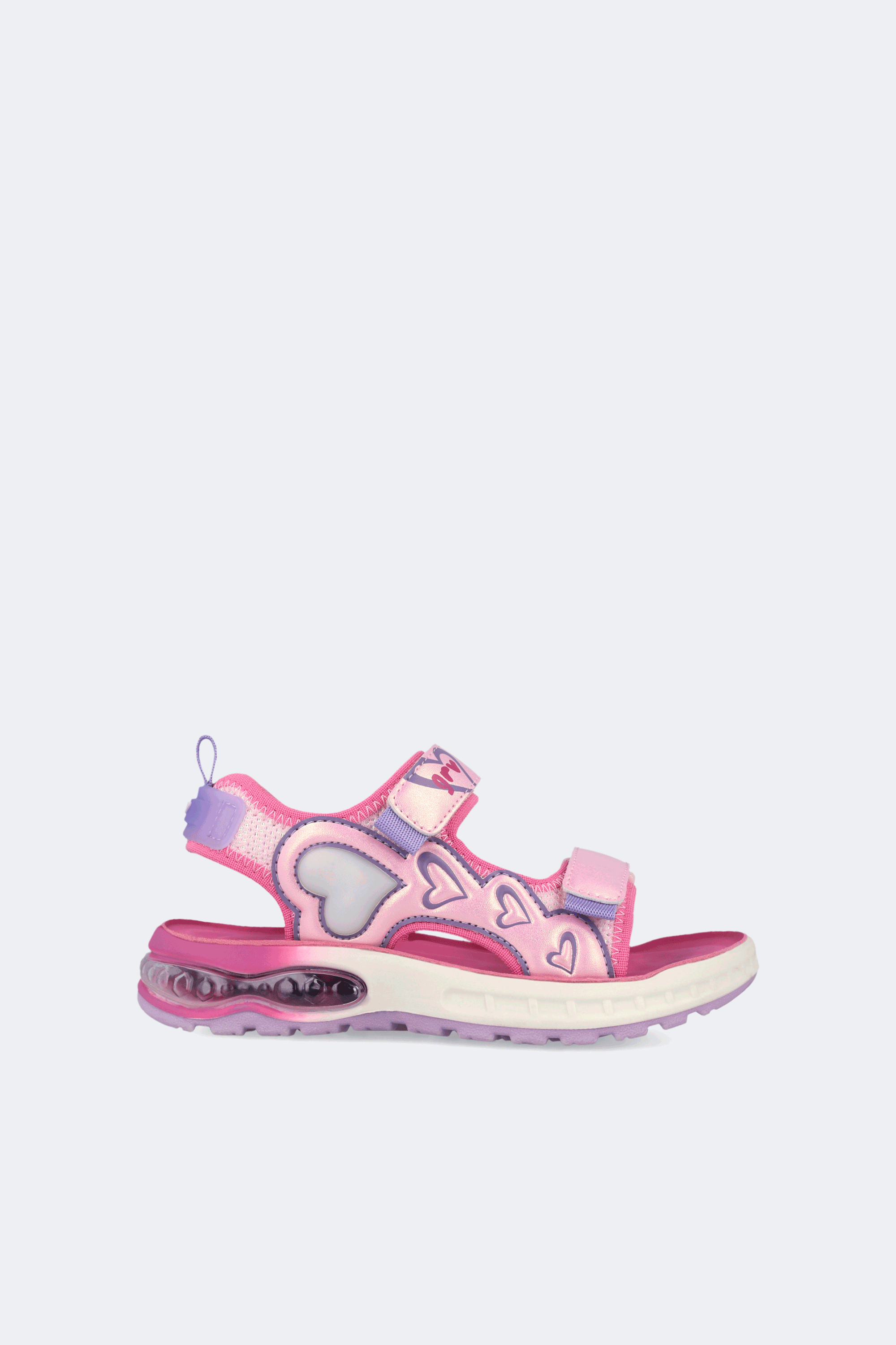 Sandalia Scout con luces en rosa