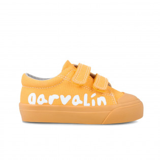 Yellow canvas sneakers for...