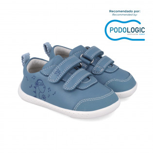 Zapatillas barefoot azul...